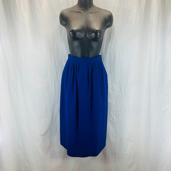 80’s Blue Pendleton Wool Skirt - Petite Women’s 8